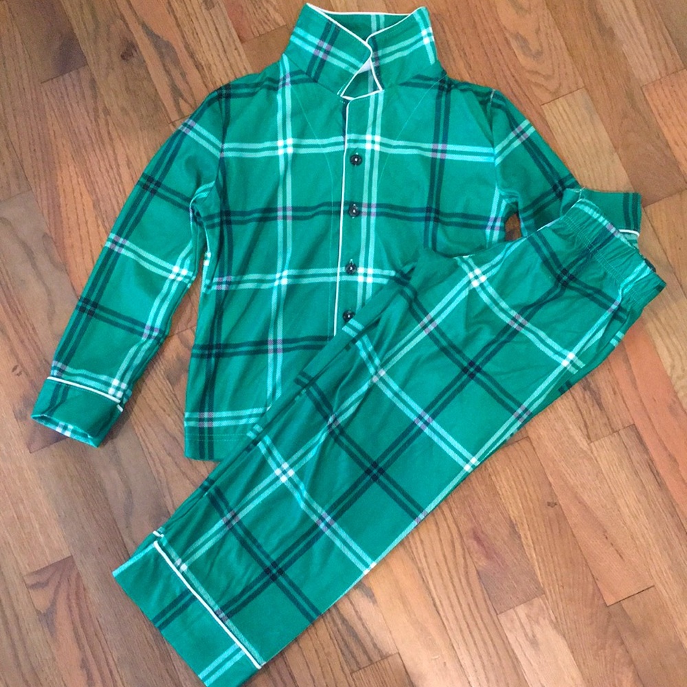 Green Plaid pajama set
